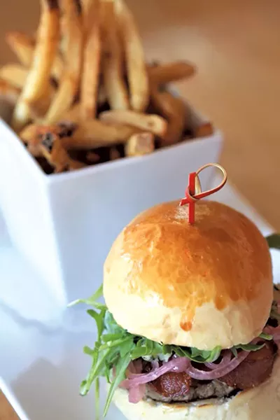 The Green Mountain Burger at Grazers - COURTESY OF GRAZERS