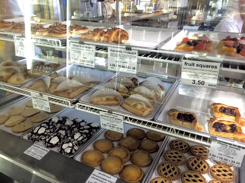 The pastry case at Bakkerij Krijnen - ALICE LEVITT