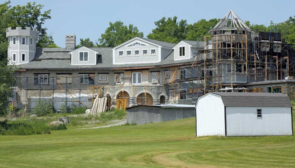 The unfinished residence of Tina and James Bayne - COURTESY OF KEN PICARD