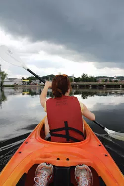 Paddling on Lake Memphremagog. - MEGAN JAMES