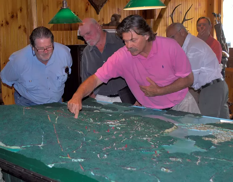 Tom Lawson explaining his plans for the Big Tupper Ski Area - COURTESY OF JESSICA COLLIER OF THEADIRONDACK DAILY ENTERPRISE