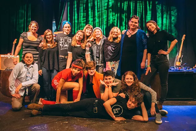Top row, left to right: Rachel Capobianco, Alyssa Solomon, Joshua Speers, Abbie Morin, Emily Harrington, Liz Stafford, Katy Hellman, Shawn Corey and Laura Keating. Bottom row, left to right: Steven Lebel, Caroline Rose, Megan Rice, Jenna Brower, Betsy Rose Besser and Willoughby Morse - COURTESY OF KAYHL COOPER