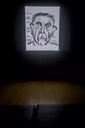 Self-portrait by Leonard Cohen - PHOTOS COURTESY OF SEBASTIEN ROY / MACM