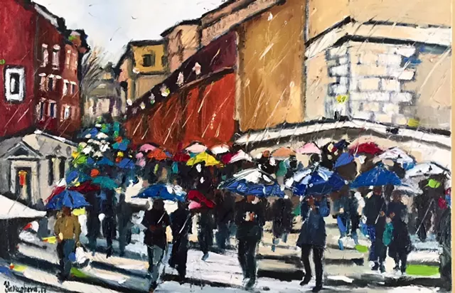 "Tatiana Yakusheva, “Umbrellas Walk”
