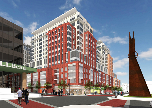 Rendering of the project as seen from Cherry and St. Paul streets - COURTESY OF PKSB ARCHITECTS