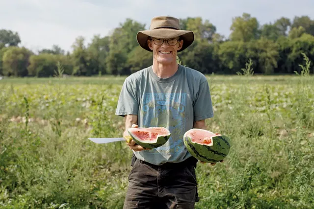 Andy Jones, farm manager of Intervale Community Farm - JESSICA SIPE