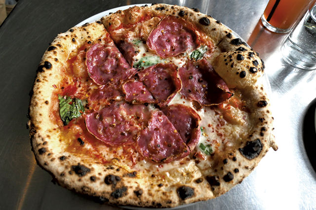 Diavolo pie at Pizzeria Verità - CAROLYN FOX