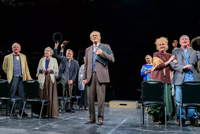 Christopher Lloyd (center) and cast of Our Town - COURTESY OF HUBERT SCHRIEBL