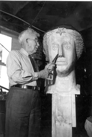Dwight Dwinnell carving "Ceres II" - COURTESY OF VERMONT HISTORICAL SOCIETY