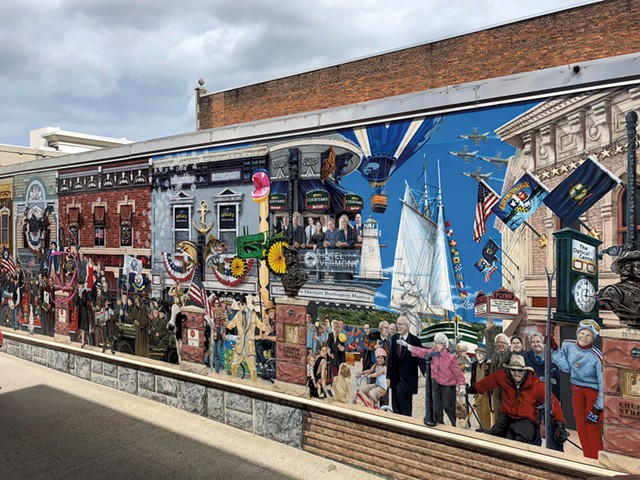 Burlington's "Everyone Loves a Parade!" mural - SADIE WILLIAMS