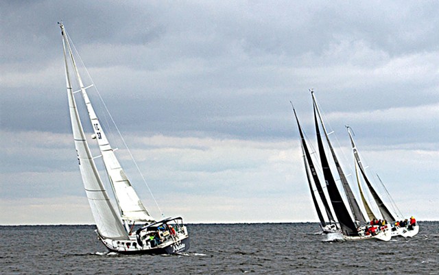 Boats competing in the 2018 Diamond Island Regatta - COURTESY OF RIK CARLSON