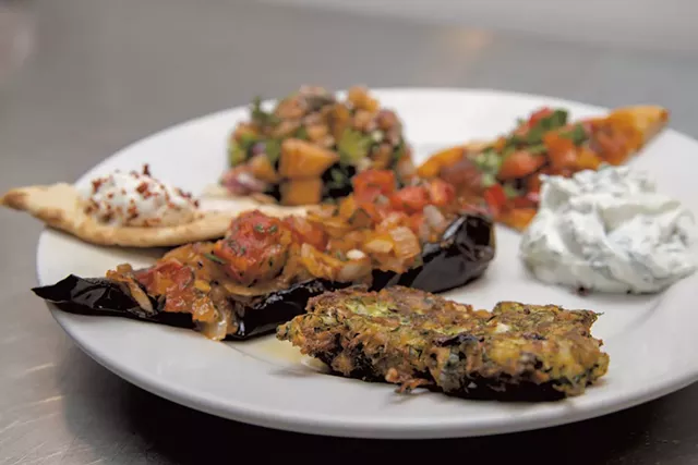 Zucchini fritters, imam bayildi and more - JAMES BUCK