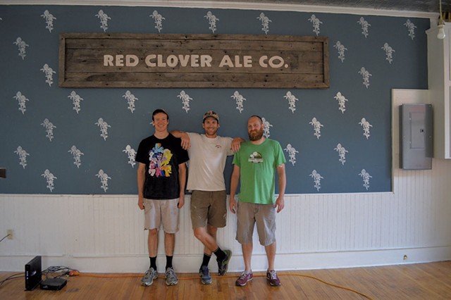 From left: Riker Wikoff, Pete Brooks and Andrew Gate - COURTESY OF RED CLOVER ALE