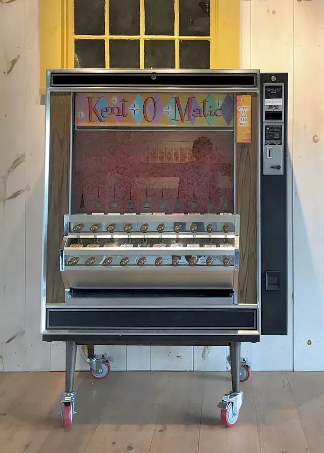 The Kent-O-Matic, a refurbished vending machine - COURTESY OF THE KENT MUSEUM