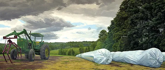 "Tractor and Ag-Bags" by Altoon Sultan