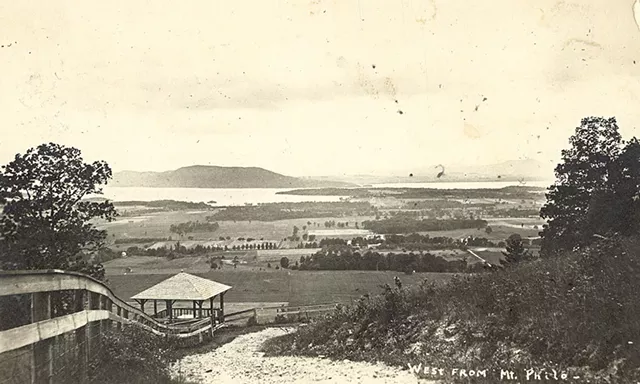 Postcard of Well Spring Shelter on Mount Philo - COURTESY OF RUTH GAREN