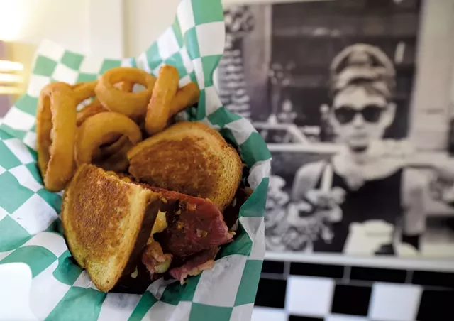 Reuben and onion rings at the Depot Street Malt Shop - JEB WALLACE-BRODEUR