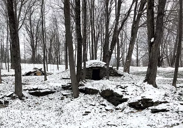 Stone structure on the property - KIRK KARDASHIAN