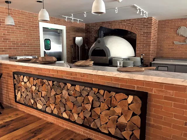 Pizza oven at the inn - KIRK KARDASHIAN