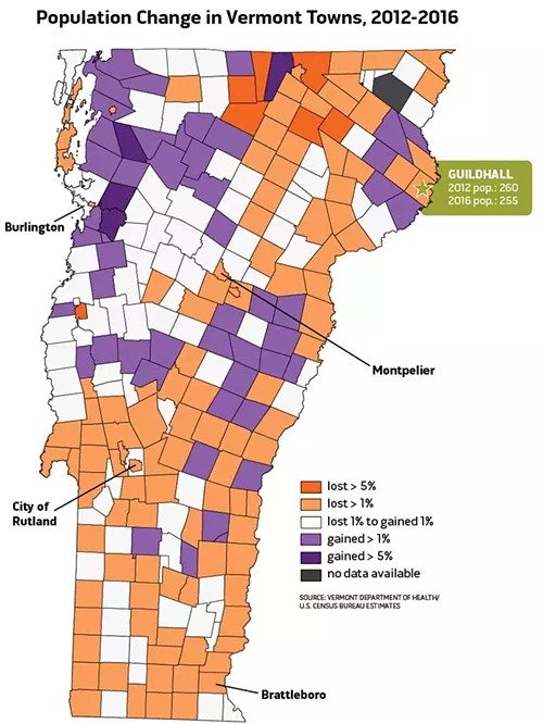 Source: Vermont Department of Health/U.S. Census Bureau - ANDREA SUOZZO/DIANE SULLIVAN