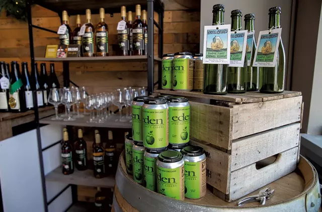 Cider display in the taproom - JAMES BUCK