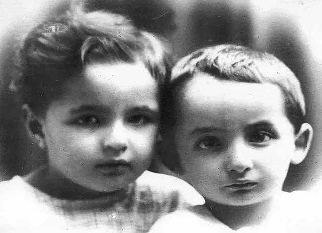 Stella and her twin brother, Lazar (nicknamed Lolek)