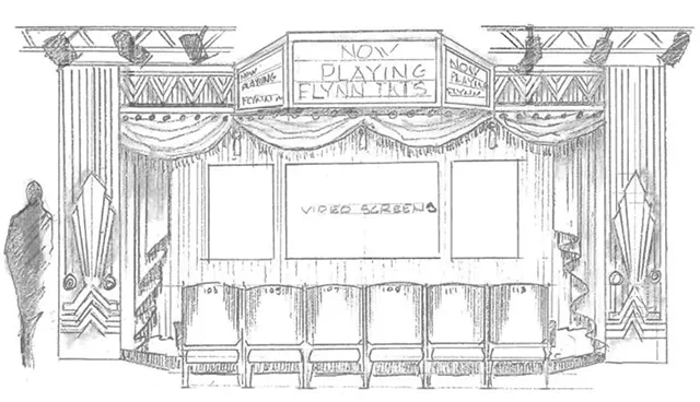 Sketch of the Flynn's installation at Burlington International Airport - COURTESY OF THE BURLINGTON INTERNATIONAL AIRPORT