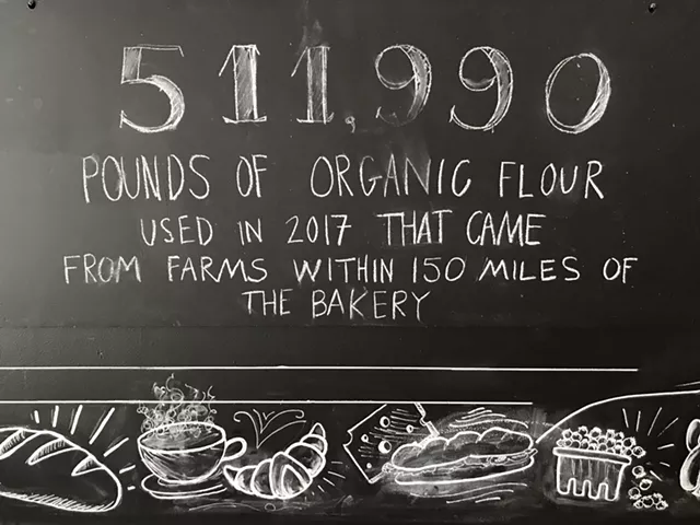 Blackboard at Red Hen Baking Co. - SALLY POLLAK