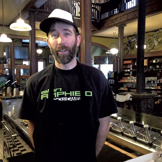 David Bott, owner of the Blue Bike Café - MOLLY WALSH