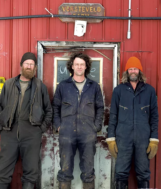 From left: Gerard, Rudy and Hans Vorsteveld - CALEB KENNA