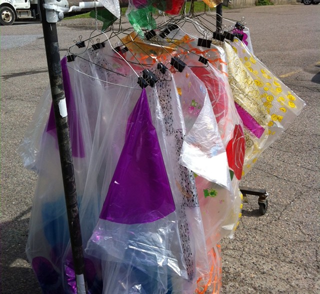 Kate Donnelly's rack of ponchos - COURTESY OF KATE DONNELLY