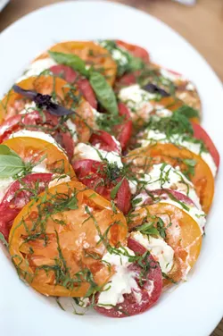Heirloom tomato salad - ABBY LECHTHALER