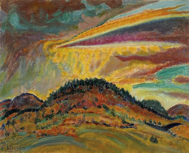 "Sunset Over Baxter Mountain" - COURTESY OF THE HAROLD WESTON FOUNDATION