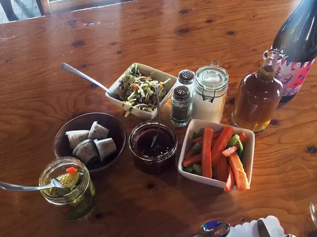 Slaw, syrup, crudités, pickled beets, relish and cretons - MOLLY ZAPP
