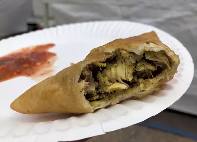 Spicy Chicken Samosa from Pak-Afghan Foods - DAVID HOLUB