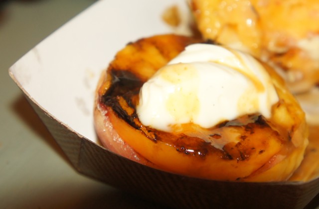 Grilled peach from the Dolce VT truck - VICTORIA CASSAR