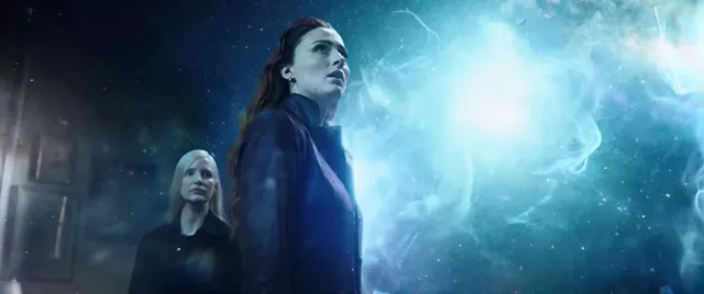 Shades of Grey: Turner and Chastain do their best to look iconic in Kinberg's tired, muddled version of a classic X-Men story.