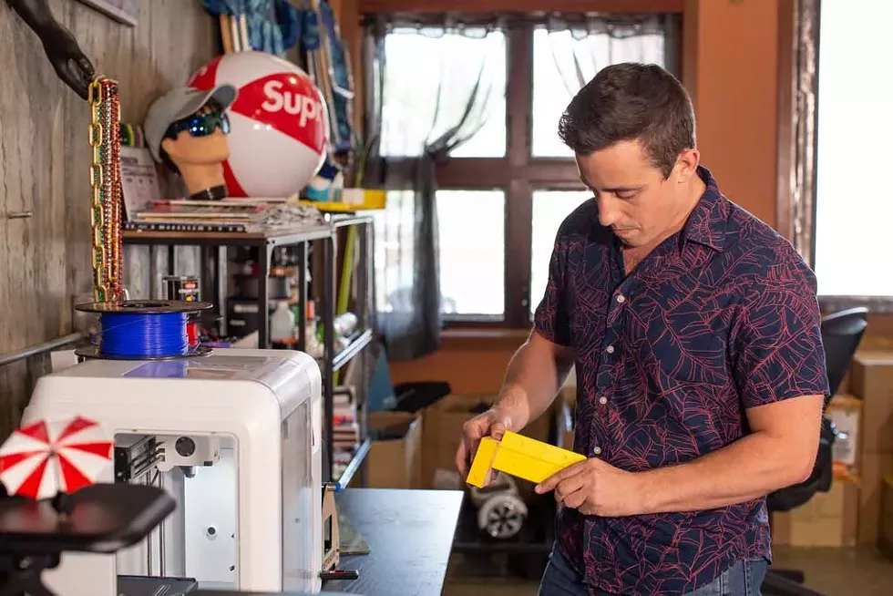 Benedetto preparing for a 3D print at his Hood Plant headquarters in Burlington - LUKE AWTRY