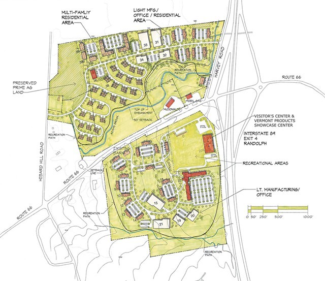 Proposed plan for the Green Mountain Center - FILE