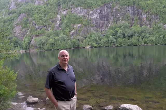 Keene Town Supervisor Joseph P. Wilson Jr. at Chapel Pond, a popular swimming spot - MOLLY WALSH