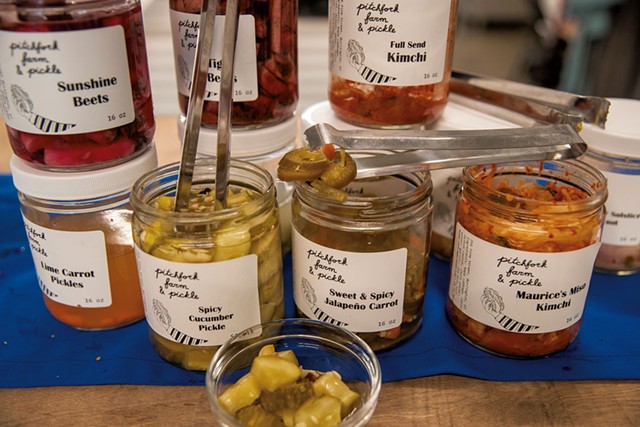A selection of Pitchfork Farm's pickles - JAMES BUCK