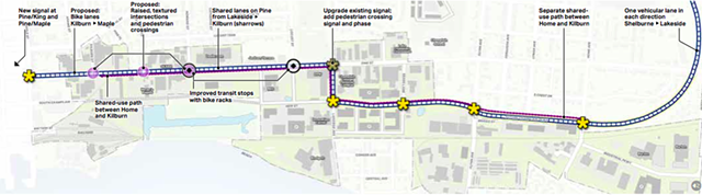A rendering of the Champlain Parkway depicted in the draft Plan BTV South End - CITY OF BURLINGTON