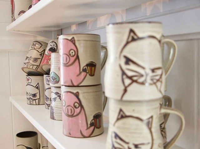 Handcrafted mugs by Dan Siegel at Thirty-odd - FILE: NATALIE WILLIAMS