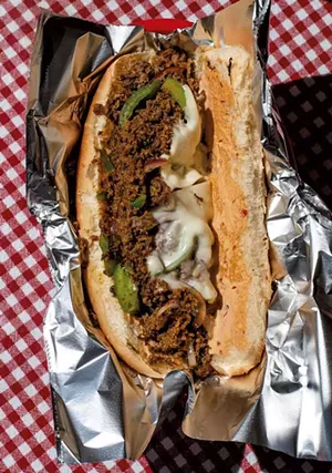 A Philadelphia cheese steak at Kismayo Kitchen - GLENN RUSSELL