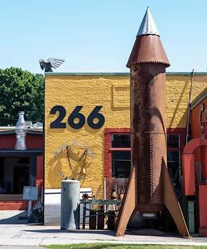 Steve Conant's rocket ship sculpture - LUKE AWTRY
