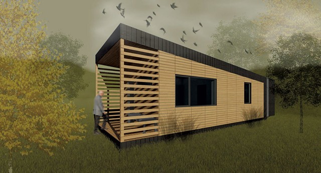 A rendering of the completed LIFT house - COURTESY OF NORWICH UNIVERSITY