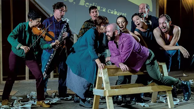 From left: Zoë Aqua, Jason Gresl, Ira Khonen Temple, Gordana Rashovich, Forrest Malloy, Whitney Maris Brown, Molly Carden, Marcus Neville and Brian Bock - COURTESY OF HUBERT SCHRIEBL