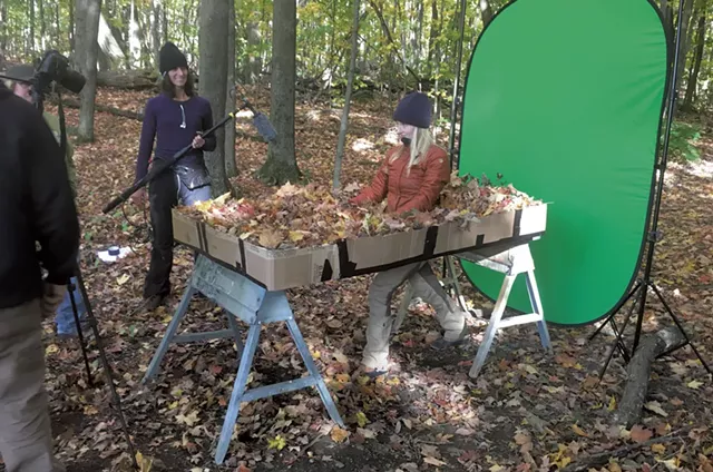 Green screen shoot for "Listen" - COURTESY OF BRENT CAMPBELL