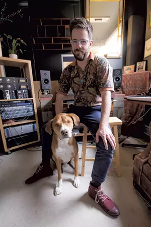 Eric Maier and his dog, Sky - LUKE AWTRY