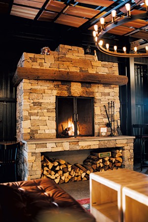 The Great Northern fireplace - COURTESY OF KATIE PALATUCCI